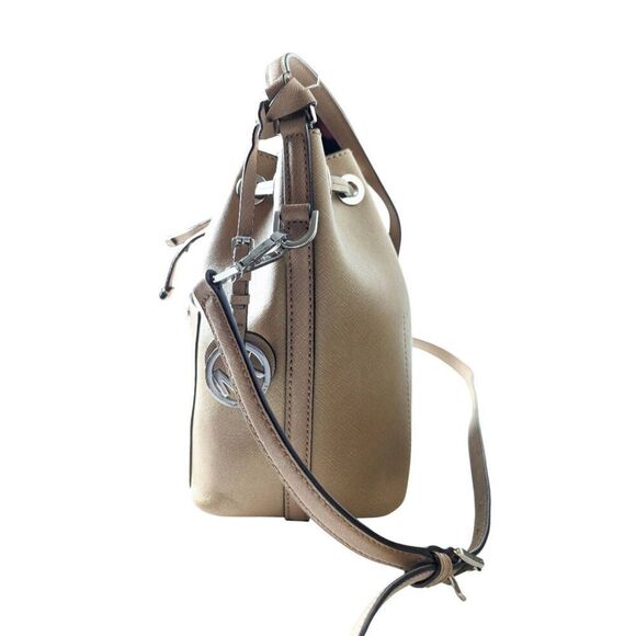 MICHAEL KORS Greenwich Saffiano Leather Bucket Satchel - Picture 4 of 9